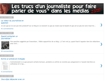 Tablet Screenshot of lestrucsdunjournaliste.com